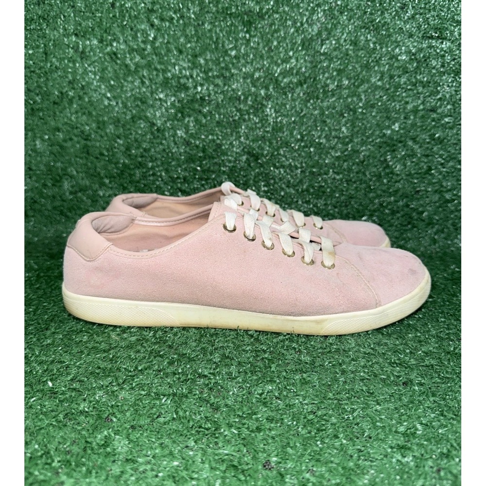 Vionic Shoes Womens 10 Pink Suede Brinley Lace Up Comfort Casual Low Top Sneaker